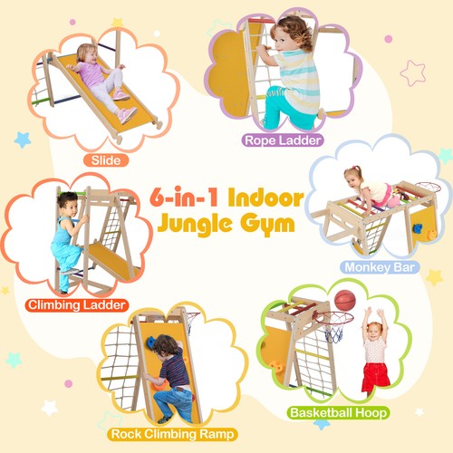 Jungle gym with - gym, slide-rainbow