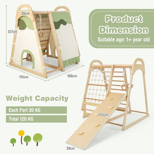 Wooden climber playset - climber,
