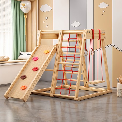 Kids climbing set - set, wood